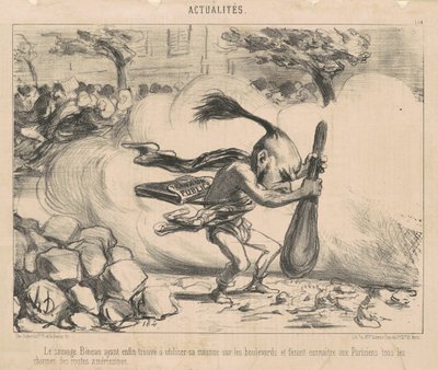 Den vilde bineau som har ... av Honoré Daumier