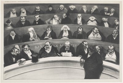 Den lagstiftande magen av Honoré Daumier