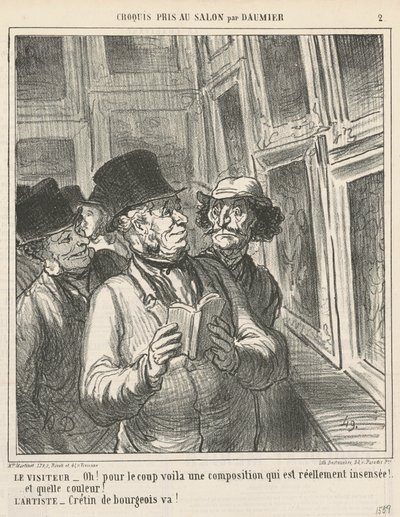 Besökaren ... av Honoré Daumier