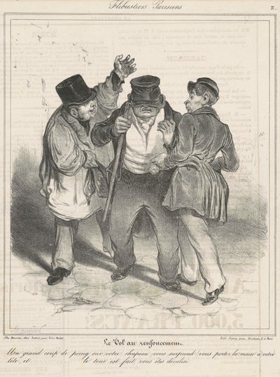 Stölden i fördjupningen av Honoré Daumier