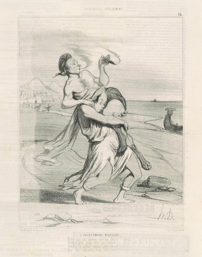 Kidnappningen av Helen av Honoré Daumier