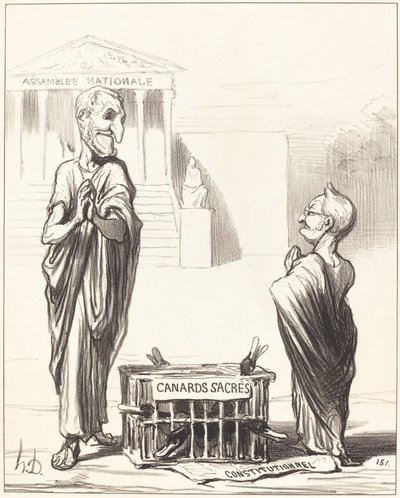 Augurs of the Empire... av Honoré Daumier