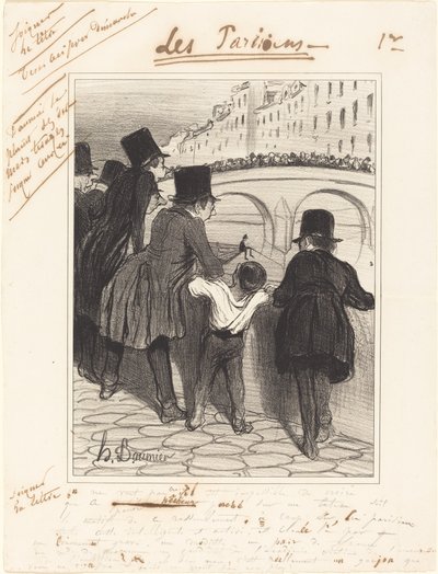 Åskådare av Honoré Daumier