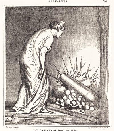 1868 års julklappar av Honoré Daumier