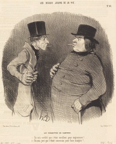 Kamfercigaretter av Honoré Daumier