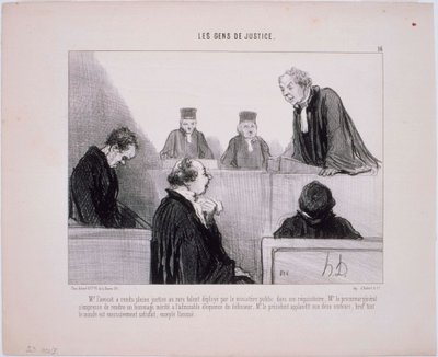 Rättvisans folk - Mr. Advocate gav full rättvisa av Honoré Daumier