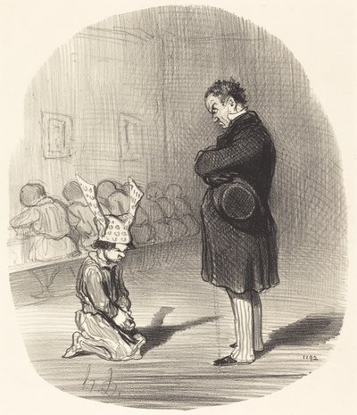 Efterdyningarna av ett uppror av Honoré Daumier