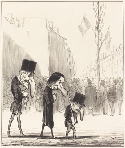 De tre små heliga av Honoré Daumier