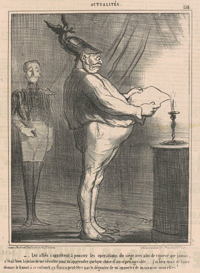 De allierade förbereder sig för att driva operationer... av Honoré Daumier