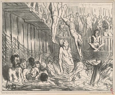 De fyra öre baden av Honoré Daumier