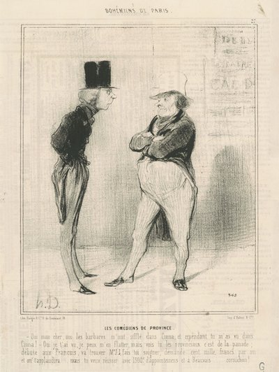 Provinsiell komiker av Honoré Daumier