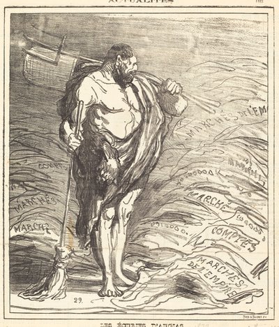 Stallen i Augeas av Honoré Daumier