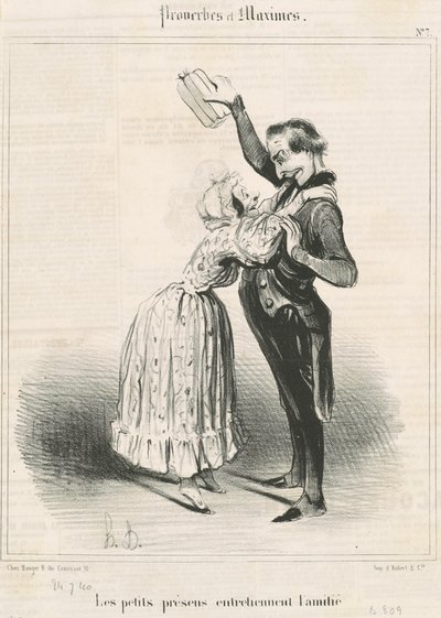 De små presenterna... av Honoré Daumier