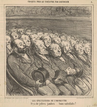 Orkester åskådare av Honoré Daumier