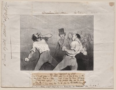 Lektion i förståelse 1843 av Honoré Daumier