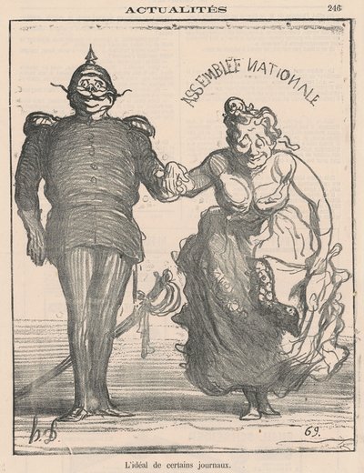 Idealet för vissa tidningar av Honoré Daumier