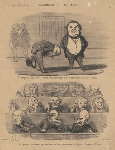 Herr Berger, sa den fantastiska... av Honoré Daumier