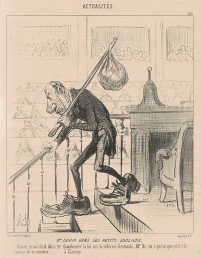 Herr Dupin i sina små skor av Honoré Daumier