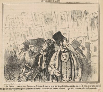 Min fru ..., eftersom vi inte skulle ha ... av Honoré Daumier