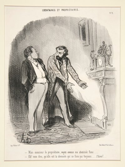 Men herr ägare av Honoré Daumier