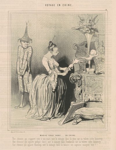 Så gift dig...i Kina av Honoré Daumier
