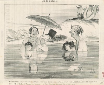 Fru Greluche: Åh Gustave, vad bra det är! av Honoré Daumier