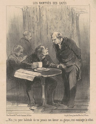 Jag, jag är van att... ge ingenting av Honoré Daumier