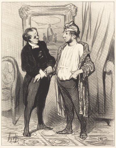 Min kära jag försäkrar dig att jag... av Honoré Daumier