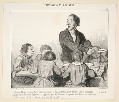 Monsieur Adolphe Chamouillard, du kommer därför att visa dig. #10 av lärare och hummer av Honoré Daumier
