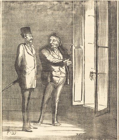 Sir kommer att ha det bra här... av Honoré Daumier