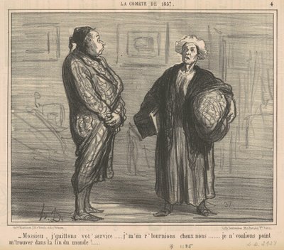 Mossieu, jag lämnar din tjänst... av Honoré Daumier