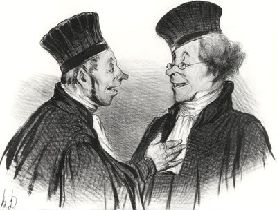 Min kära! Du svimmade... beundransvärt. Det gjorde verkligen ett bestående intryck!, 1838. av Honoré Daumier