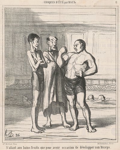 Går bara i kallbad... av Honoré Daumier