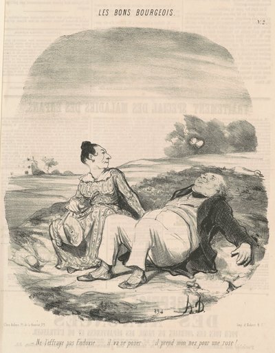 Skräm honom inte Eudoxie... av Honoré Daumier