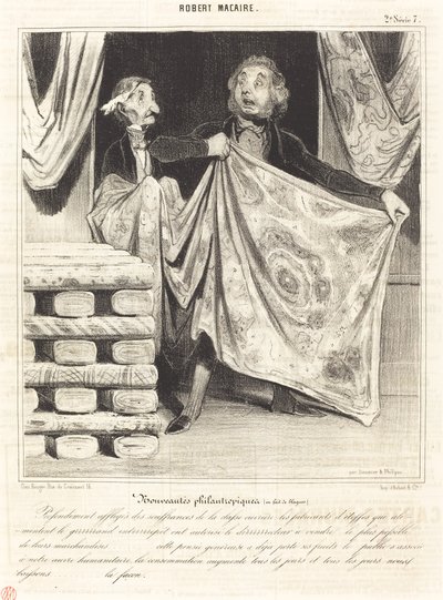 Filantropiska nyheter... av Honoré Daumier
