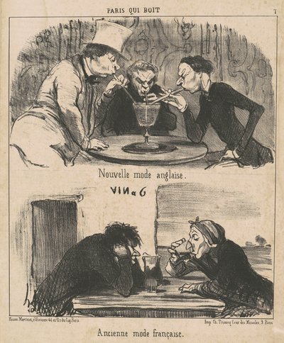 Nytt engelskt mode av Honoré Daumier
