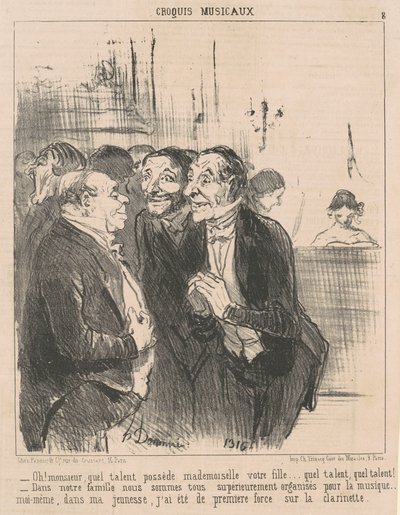 åh! Sir, vilken talang har... av Honoré Daumier