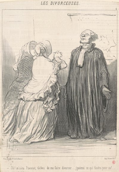 åh! Herr advokaten, försök att... av Honoré Daumier