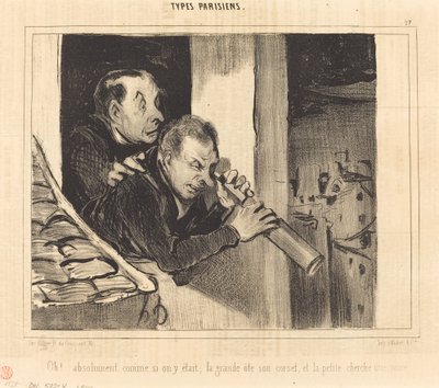 Åh!... absolut som om vi vore där; den stora... av Honoré Daumier