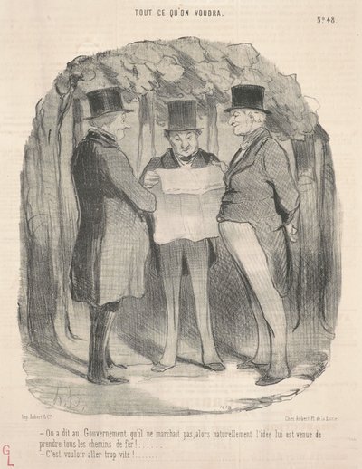 Regeringen fick veta att det inte fungerade... av Honoré Daumier
