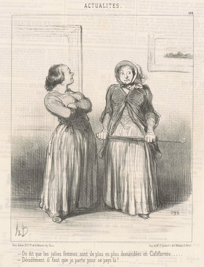 De säger att vackra kvinnor är... av Honoré Daumier