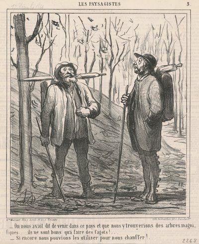 Vi blev tillsagda att komma till detta land... av Honoré Daumier