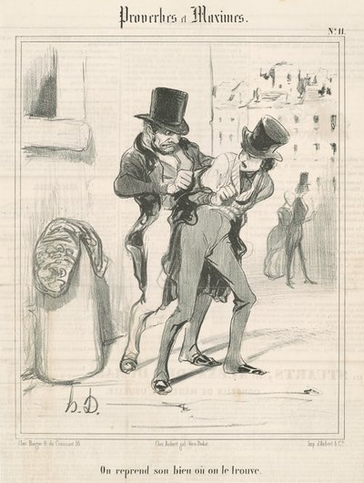 Vi tar tillbaka vår egendom eller så hittar vi den av Honoré Daumier