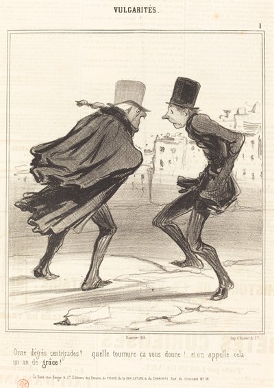 Elva grader Celsius! av Honoré Daumier