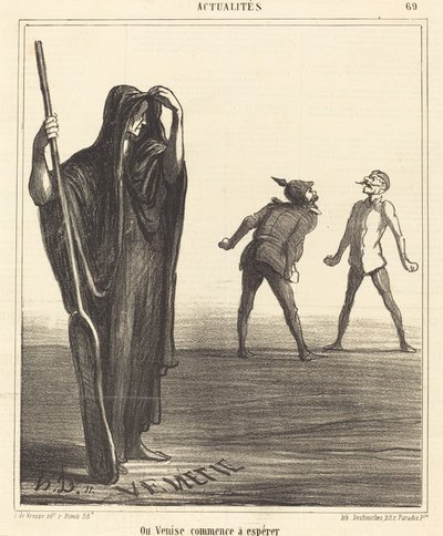 Där Venedig börjar hoppas av Honoré Daumier
