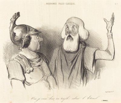 Ja, jag kommer, i hans tempel... av Honoré Daumier