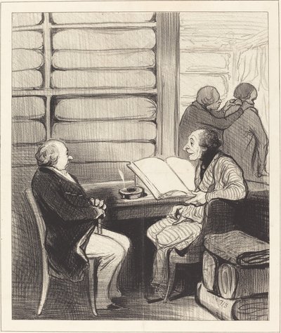 Ja, min käre herr Badoulard, jag ska... av Honoré Daumier