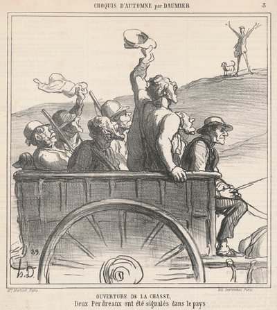 Invigning av jakten av Honoré Daumier