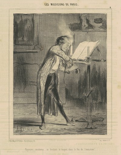 Paganini Moderne... av Honoré Daumier