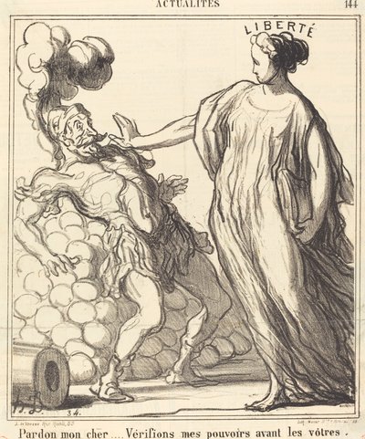 Förlåt min kära... av Honoré Daumier